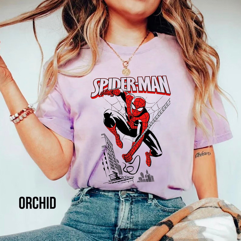 Comfort ColorsĀ® Retro 90s Marvel Spider-Man Shirt, Retro Comics, Retro Spiderman Comic Shirt,MCU Fans Gift, Marvel Avengers Spiderman Tshirt - 5.jpg