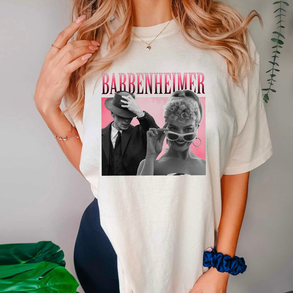 Retro Barbenheimer T-Shirt, Barbie Oppenheimer Essential T-Shirt, Barbie Oppenheimer T-Shirt, Oppenheimer Movie 2023 Shirt, Trending Shirt - 1.jpg