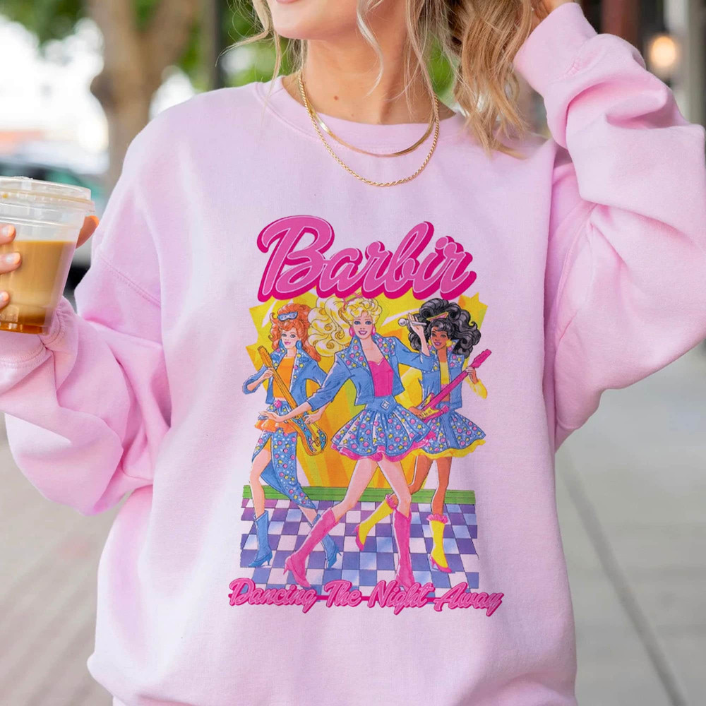 Vintage Barbie Shirt, Barbie Dancing The Night Away Shirt, Come On Barbie Let's Go Party Shirt, Pink Doll , Party Girls Shirt, Sweatshirt - 3.jpg