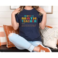 teacher shirts, vintage math teacher shirt, vintage teacher shirt, back to school outfit, gift for teacher, teaching shi
