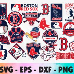 boston red sox bundle logo, svg, png, eps, dxf 2