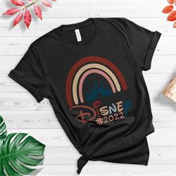 disney rainbow castle shirt, magic kingdom, disney family shirt, disney castle shirt, disney shirt, disneyworld shirt, d