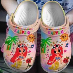 karol g clog shoes unisex, karol g crocs, music crocs, karol crocs, karolg crocs, karol g, karol g concert