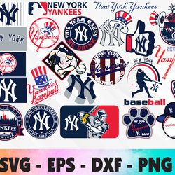 new york yankees bundle logo, svg, png, eps, dxf 2