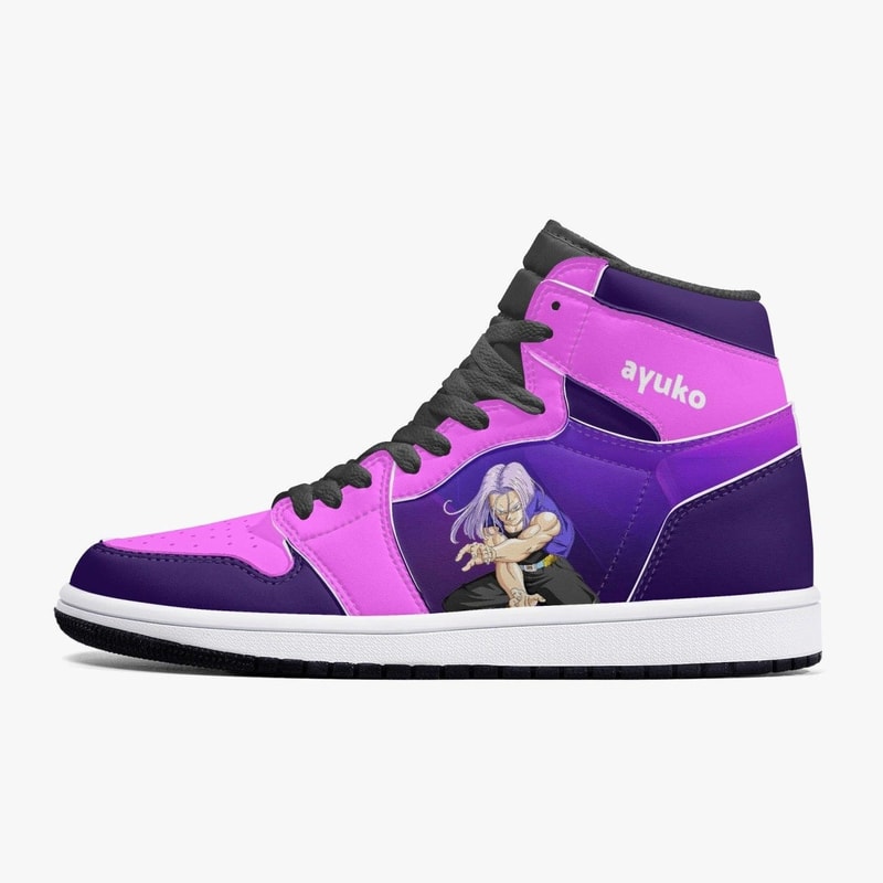 Dragon Ball Z Trunks Purple/Pink JD1 Shoes, Sakata Gintoki Gintama Jordan 1 Shoes
