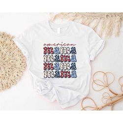 american mama t-shirt, 4th of july shirt, america flag shirts, retro usa t-shirts, independence day gift, patriotic mom