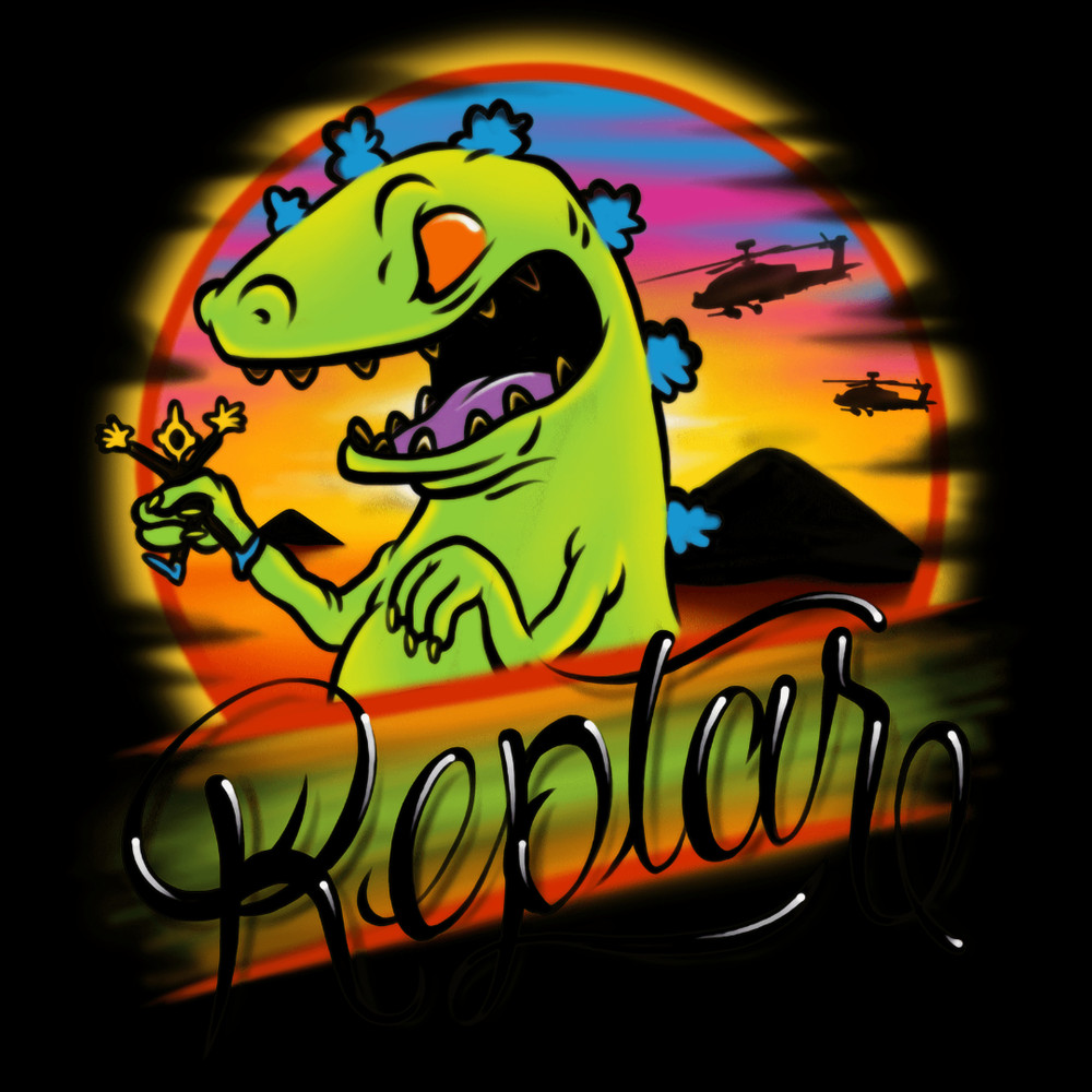 Rugrats Tropical Reptar Long Sleeve T-Shirt.jpg