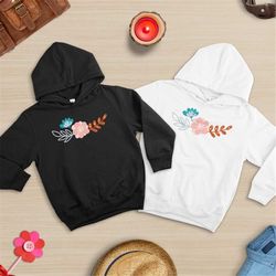flower hoodie, floral hoodie, birth flower sweatshirt, mothers day gift, gift for her, gift for mom, plant hoodie, gift