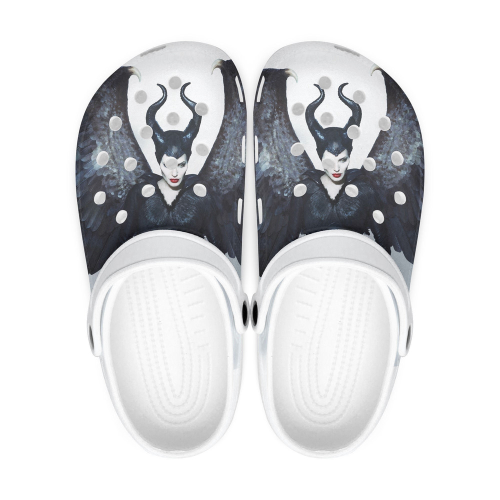 Maleficent clogs, looks like crocs shoes, slippers, flip flops Birthday gift Custom clogs for men, women and kids.jpg
