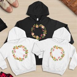 flower hoodie, flower sweatshirt, boho hoodie, wildflower hoodie, nature hoodie, boho sweatshirt, flowers sweatshirt, wi