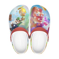 super mario bros clog shoes unisex, movie crocs, cartoon, super mario bros, super mario, super mario bros crocs