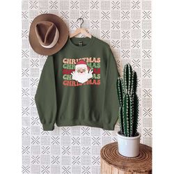 christmas x5 sweatshirt, merry christmas santa sweatshirt, christmas santa sweatshirt, christmas tree sweatshirt, christ