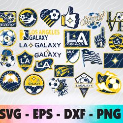 LA Galaxy  logo, bundle logo, svg, png, eps, dxf