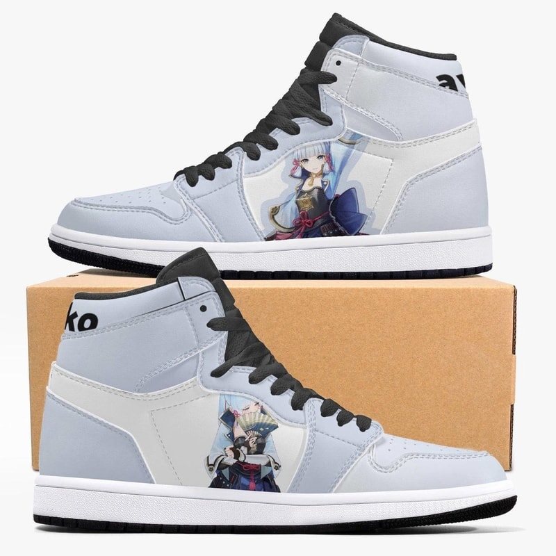 Genshin Impact Ayaka JD1 Shoes, Sakata Gintoki Gintama Jordan 1 Shoes, Sakata Gintoki Gintama Sneaker Shoes