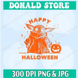 star wars the mandalorian the child happy halloween png, png high quality, png, digital download
