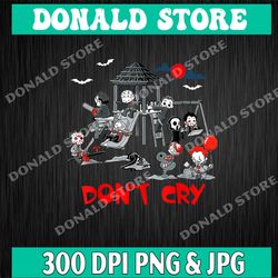 don't cry png, halloween png, halloween party png, halloween gift, halloween party gift, horror clubhouse in park