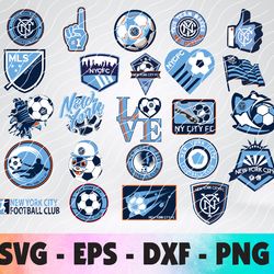 New York City FC  logo, bundle logo, svg, png, eps, dxf
