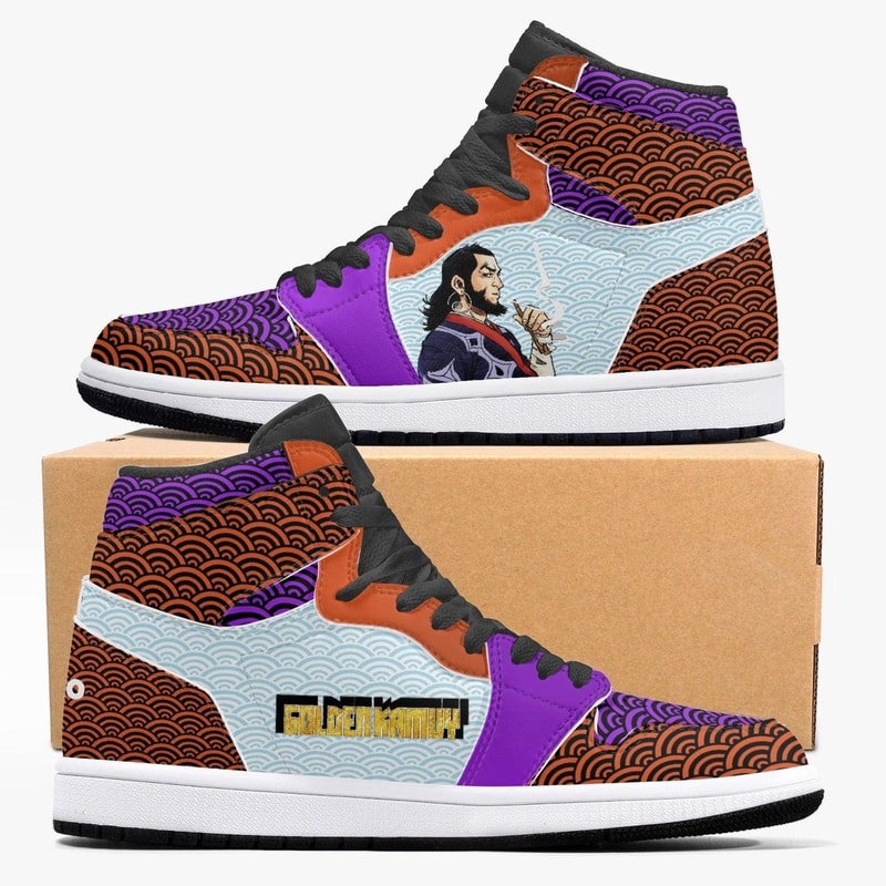 Golden Kamuy Kiroranke JD1 Shoes, Sakata Gintoki Gintama Jordan 1 Shoes, Sakata Gintoki Gintama Sneaker Shoes
