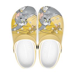tom and jerry crocs, tom and jerry clog shoes unisex, movie crocs, cartoon crocs, tom and jerry, sandals, clog shoes