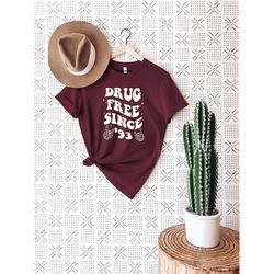 drug free t-shirt, red ribbon week shirt, red ribbon awareness shirt, red ribbon gift, motivational shirt, awareness mon