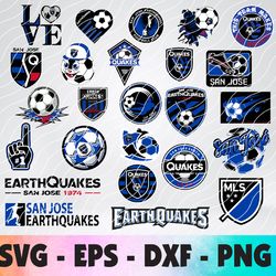 san jose earthquakes  logo, bundle logo, svg, png, eps, dxf