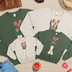 tulip sweatshirt, vintage pressed flowers sweatshirt, boho cottagecore, pastel botanical floral sweatshirt, fairycore wi