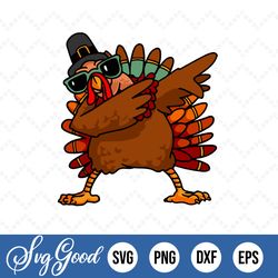 funny turkey dabbing svg, thanksgiving dabbing turkey svg, happy thanksgiving svg, digital file, instant download