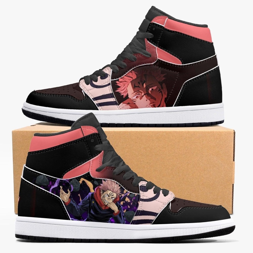 Jujutsu Kaisen Sukuna JD1 Shoes, Sakata Gintoki Gintama Jordan 1 Shoes, Sakata Gintoki Gintama Sneaker Shoes