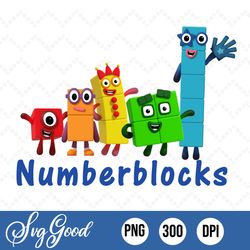 1-5 numberblocks png
