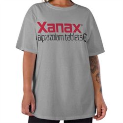 xanax drug tshirt | xanax logo tee | xanax graphic tee | xanax funny tshirt | xanax drug shirt | anxiety tshirt