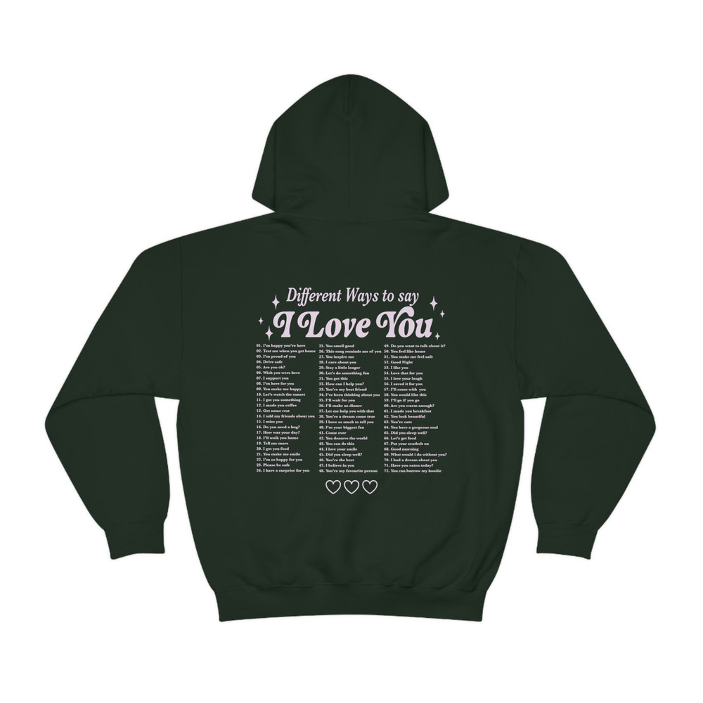 Different Ways To Say I Love You Hoodie With Words On Back Positive Hoodie Trendy Hoodies Aesthetic Clothes Oversized Hoodie Sorority Hoodie - 4.jpg