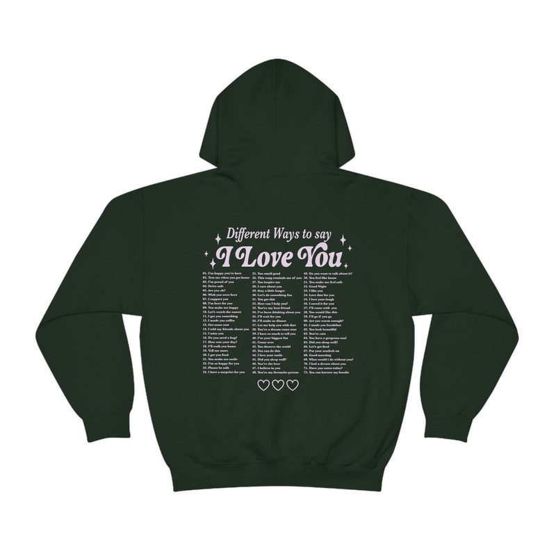 Different Ways To Say I Love You Hoodie With Words On Back Positive Hoodie Trendy Hoodies Aesthetic Clothes Oversized Hoodie Sorority Hoodie - 4.jpg
