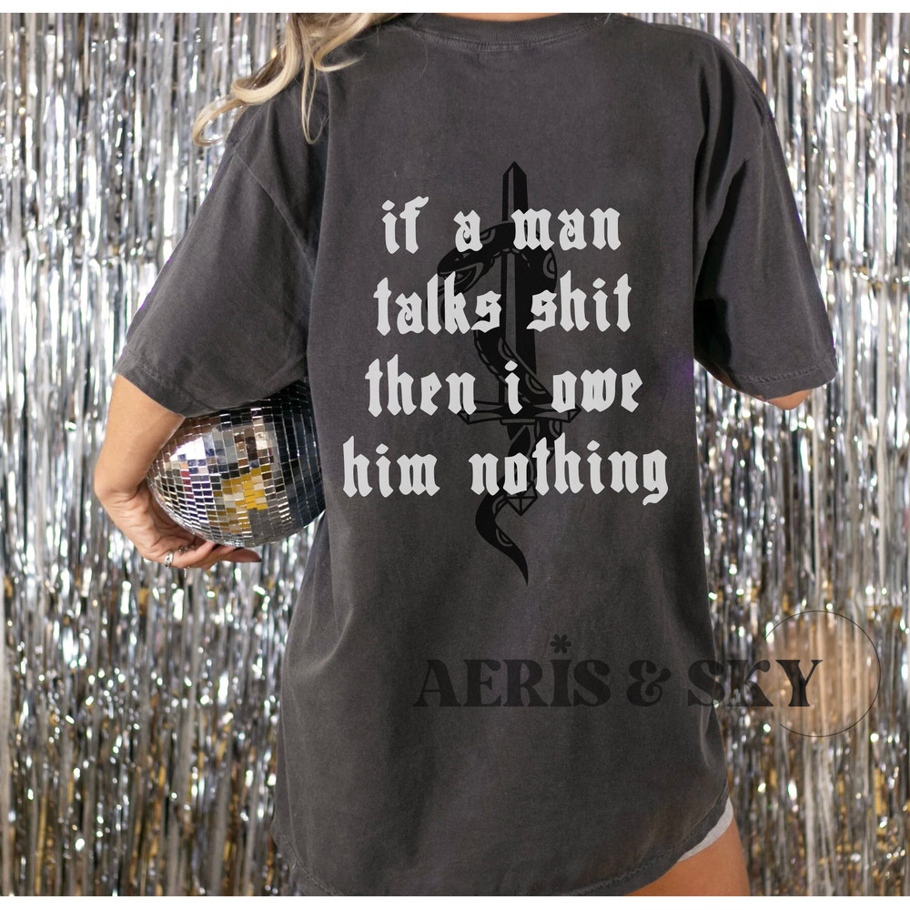 I Did Something Bad Shirt, If a man talks shit, Reputation Snake T Shirt, Reputation Outfit, Comfort Colors Concert Tee, Eras Tour - 1.jpg