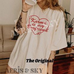 karma is my boyfriend tshirt, taylor swiftie merch shirt, karma is a cat, midnights taylor t shirt, meet me at midnight