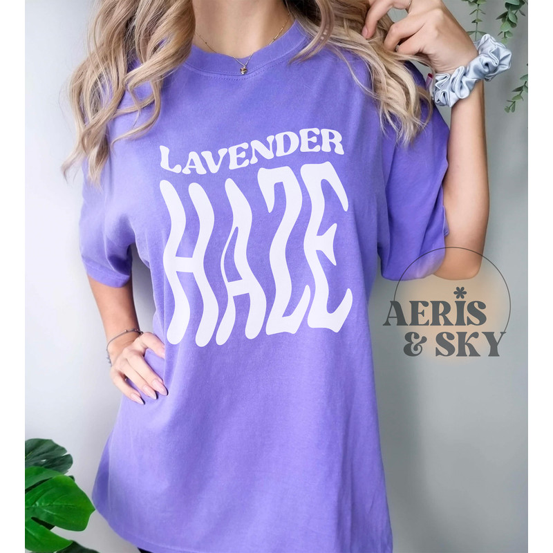 Lavender Haze T Shirt, The Eras Tour Shirt, TS Midnights Tshirt, Meet Me At Midnight Concert Tee, Comfort Colors, Gift for Her - 2.jpg