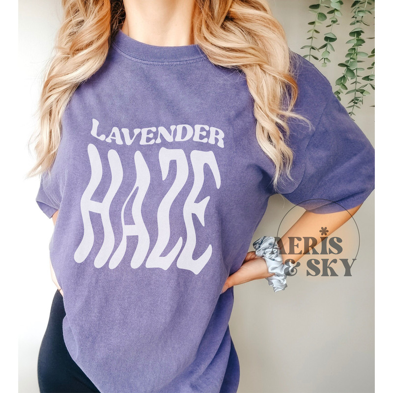 Lavender Haze T Shirt, The Eras Tour Shirt, TS Midnights Tshirt, Meet Me At Midnight Concert Tee, Comfort Colors, Gift for Her - 3.jpg