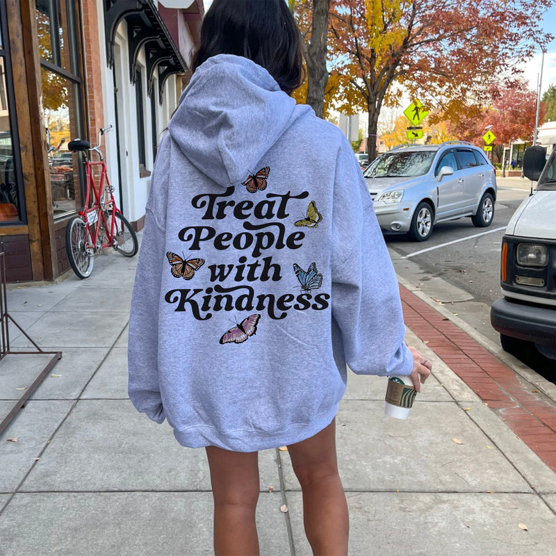 Tpwk Butterfly Hoodie, Treat people with Kindness, Vsco Girl Hoodie, Trendy Hoodies, Aesthetic Sweatshirt, Tpwk Sweater, Tumblr Hoodie, Y2K - 2.jpg