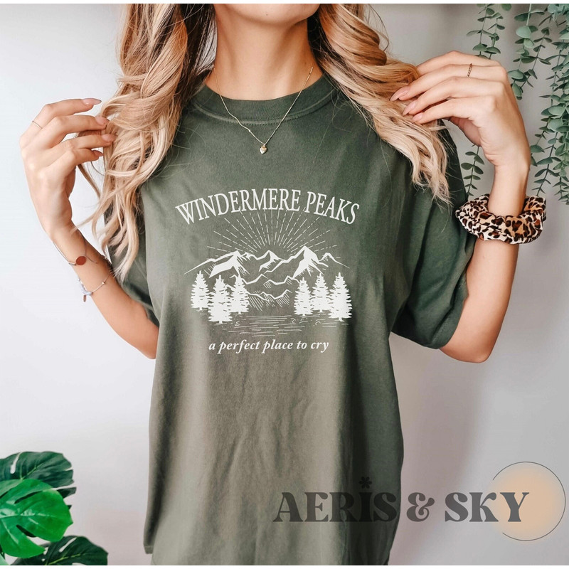 Windermere Peaks Shirt The Lakes Taylor Shirt, Folklore T Shirt, Folklore Merch, Concert Tee, TS Shirt, Comfort Colors Shirt Gift for her - 1.jpg