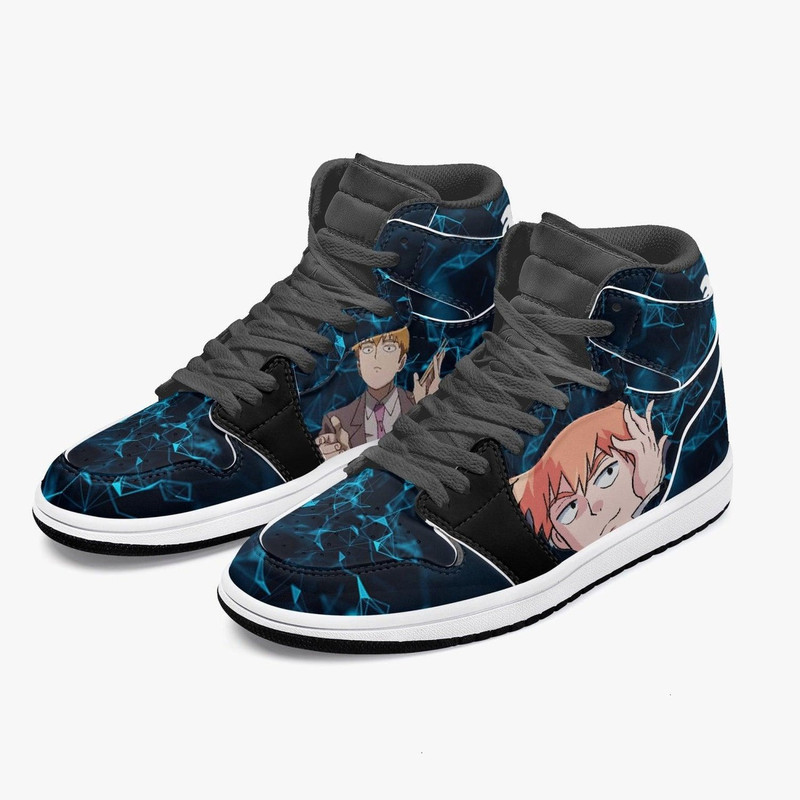 Mob Psycho 100 Arataka Reigen JD1 Shoes, Sakata Gintoki Gintama Jordan 1 Shoes, Sakata Gintoki Gintama Sneaker Shoes