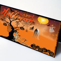 Halloween Greeting Cards Pumpkin Halloween  Black Cat Halloween Card Set Gift for Friend Spooky Decor Stationary