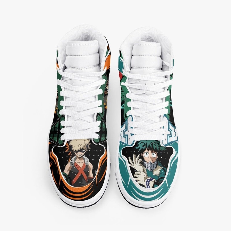 My Hero Academia Bakugo And Deku JD1 Shoes, Sakata Gintoki Gintama Jordan 1 Shoes, Sakata Gintoki Gintama Sneaker Shoes