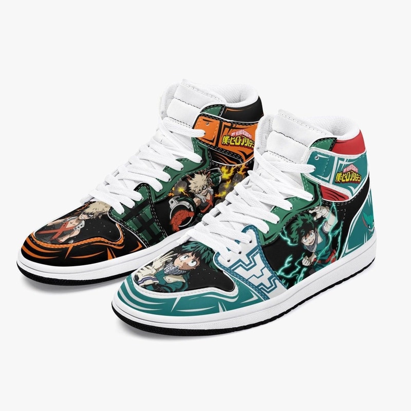 My Hero Academia Bakugo And Deku JD1 Shoes, Sakata Gintoki Gintama Jordan 1 Shoes, Sakata Gintoki Gintama Sneaker Shoes