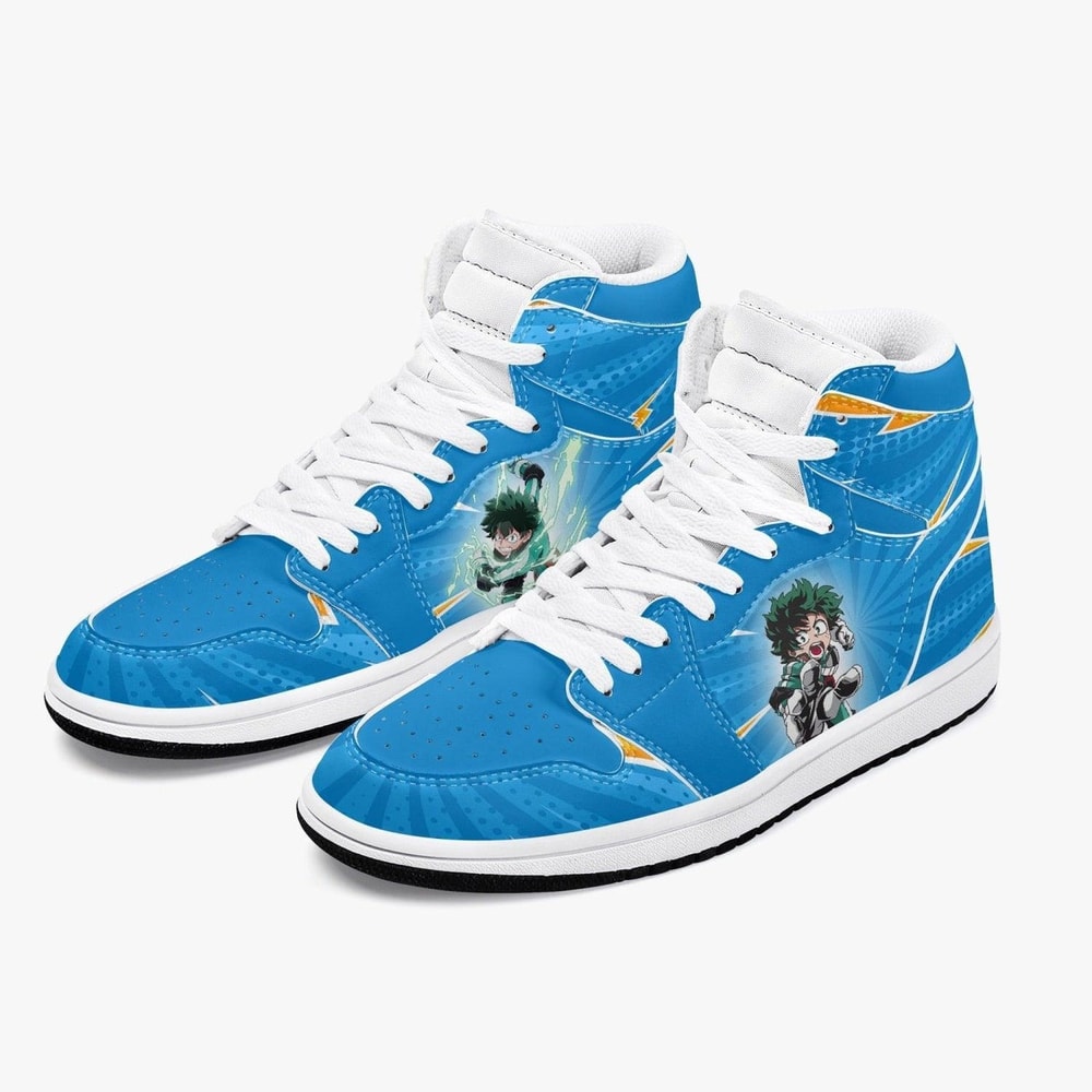 My Hero Academia Deku Comic Style JD1 Shoes, Sakata Gintoki Gintama Jordan 1 Shoes