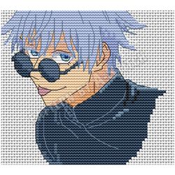 Anime cross stitch pattern Jujutsu Kaisen Gojo Satoru High School Funny PDF