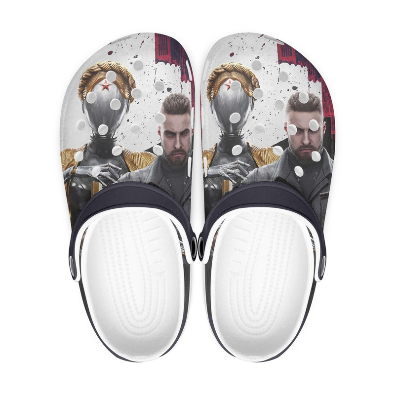 Atomic Heart clogs, looks like crocs shoes, slippers, flip flops Birthday gift Custom clogs for men, women and kids.jpg