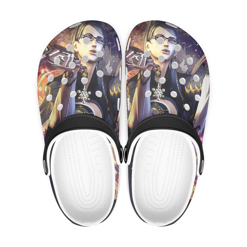 Bayonetta clogs, looks like crocs shoes, slippers, flip flops Birthday gift Custom clogs for men, women and kids.jpg
