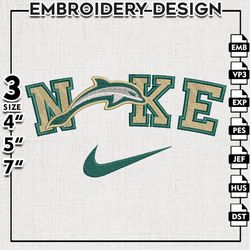 Nike Jacksonville Dolphins Embroidery Designs, NCAA Embroidery Files, Jacksonville Dolphins Machine Embroidery Files