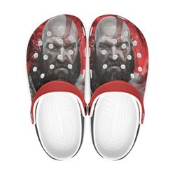 god of war ragnarok clog shoes unisex, god of war ragnarok crocs, game crocs, game sandals, ragnarok god of war