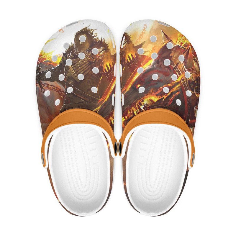 Guild Wars 2 clogs, looks like crocs shoes, slippers, flip flops Birthday gift Custom clogs for men, women and kids.jpg