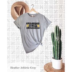 childhood cancer awareness t-shirt, gold cancer awareness shirt, gold ribbon shirt, we wear gold, cancer support shirt,